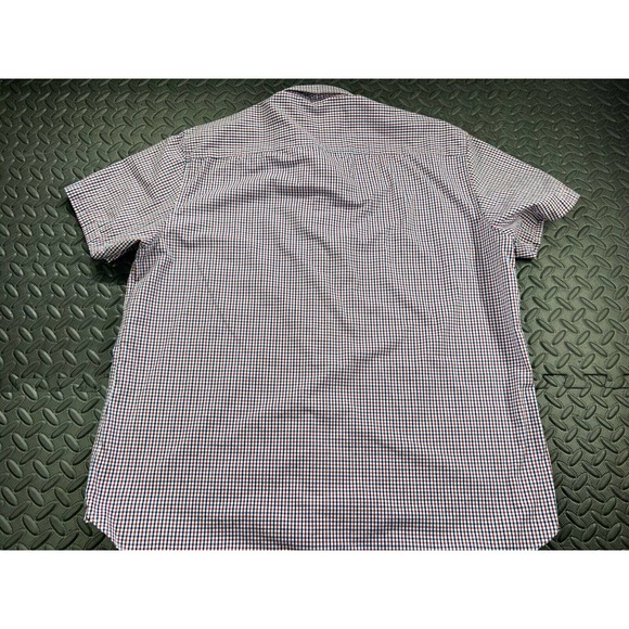 Society Of Threads Shirt Adult Extra Large Red Blue Button Up Short Sleeve Men's - Picture 12 of 12
